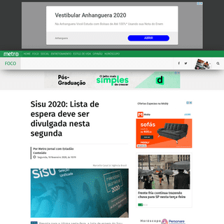 A complete backup of www.metrojornal.com.br/foco/2020/02/10/sisu-divulgar-lista-de-espera-nesta-segunda.html