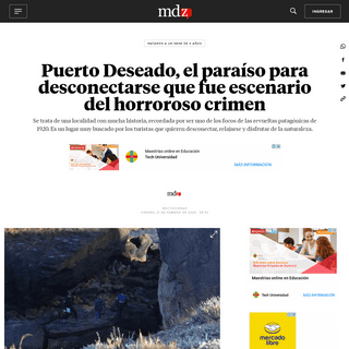 Puerto Deseado, el paraÃ­so para desconectarse que fue escenario del horroroso crimen - MDZ Online