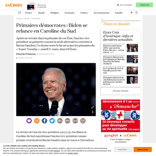 A complete backup of www.la-croix.com/Monde/Ameriques/Primaires-democrates-Biden-relance-Caroline-Sud-2020-03-01-1201081367