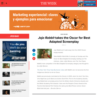 A complete backup of theweek.com/speedreads/894802/jojo-rabbit-takes-oscar-best-adapted-screenplay