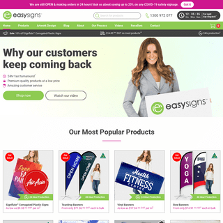 A complete backup of easysigns.com.au
