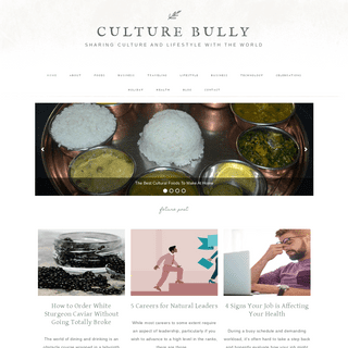 Culture Bully â€“ sharing culture and lifestyle with the world