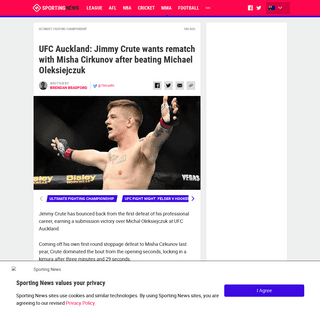 A complete backup of www.sportingnews.com/au/mma/news/ufc-auckland-jimmy-crute-wants-rematch-with-misha-cirkunov-after-beating-m