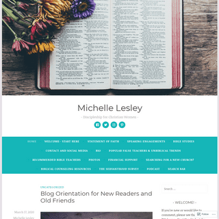 Michelle Lesley â€“ Discipleship for Christian Women