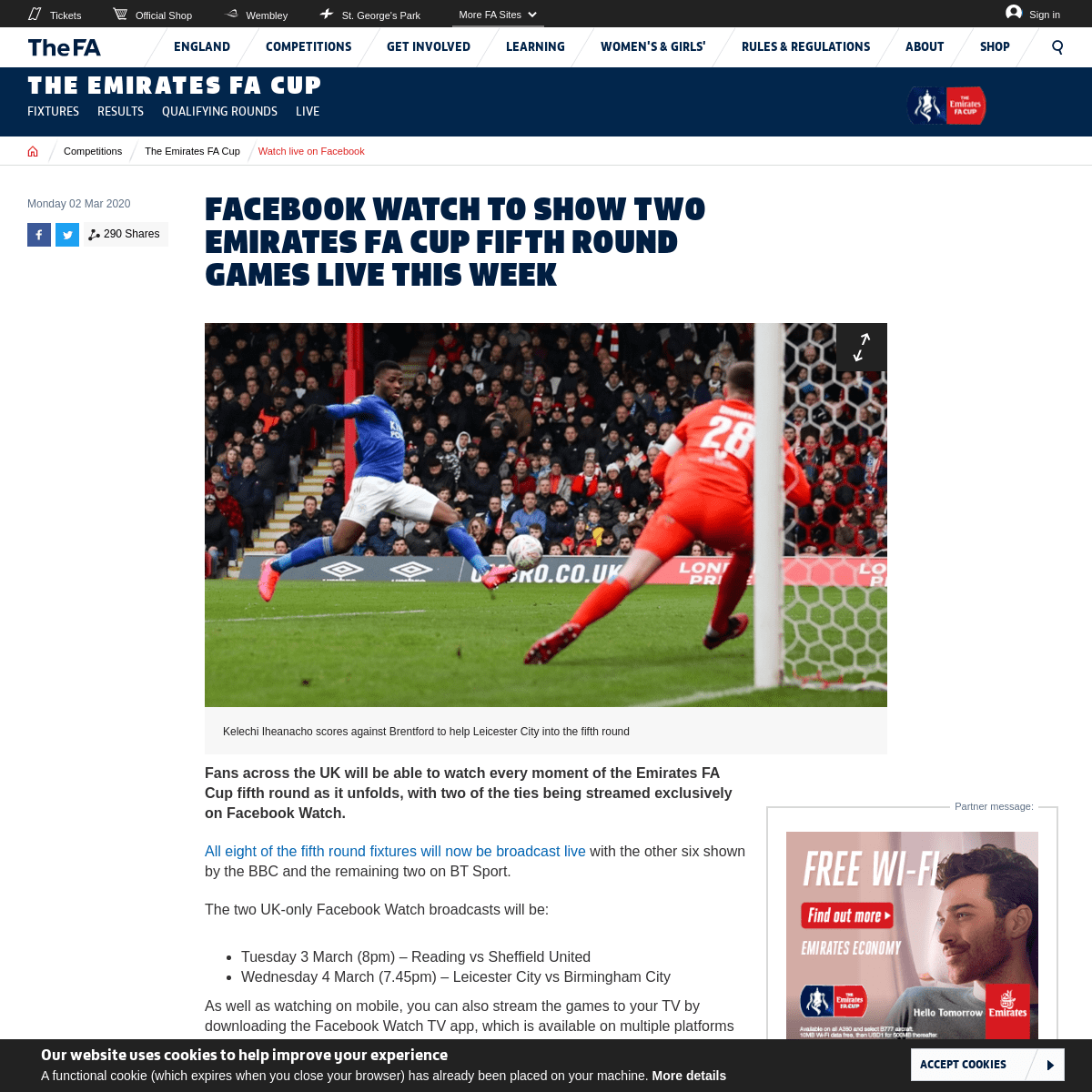 A complete backup of www.thefa.com/news/2020/mar/02/facebook-to-stream-two-emirates-fa-cup--5r-ties-020320