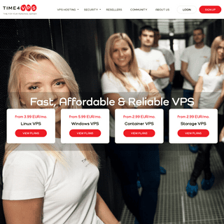 VPS â€“ Windows, Linux VPS and more - Time4VPS