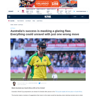 A complete backup of www.foxsports.com.au/cricket/australia/cricket-australia-vs-south-africa-t20-series-world-cup-2020-glenn-ma