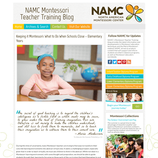 NAMC Montessori Teacher Training Blog