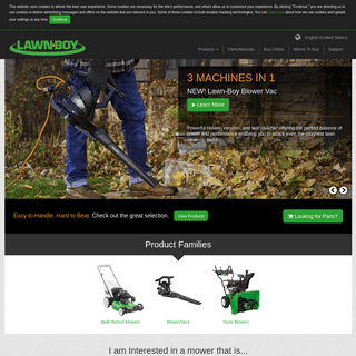 Lawn-Boy Landscaping Equipment - Lawn Mowers, BlowerVacs and Snowblowers - Lawnboy
