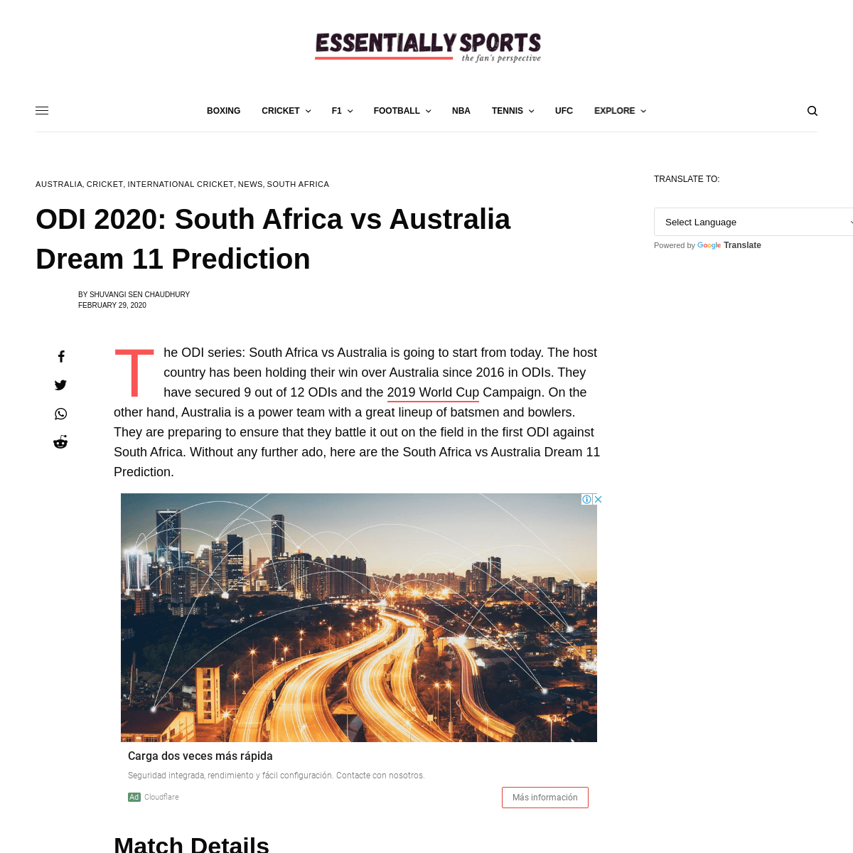 A complete backup of www.essentiallysports.com/cricket-news-odi-2020-south-africa-vs-australia-dream-11-prediction/