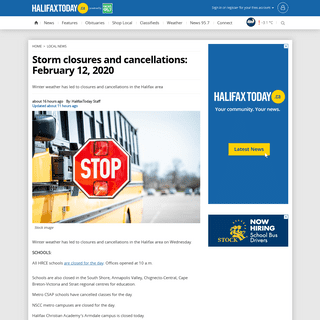 A complete backup of www.halifaxtoday.ca/local-news/storm-closures-and-cancellations-february-12-2020-2087169