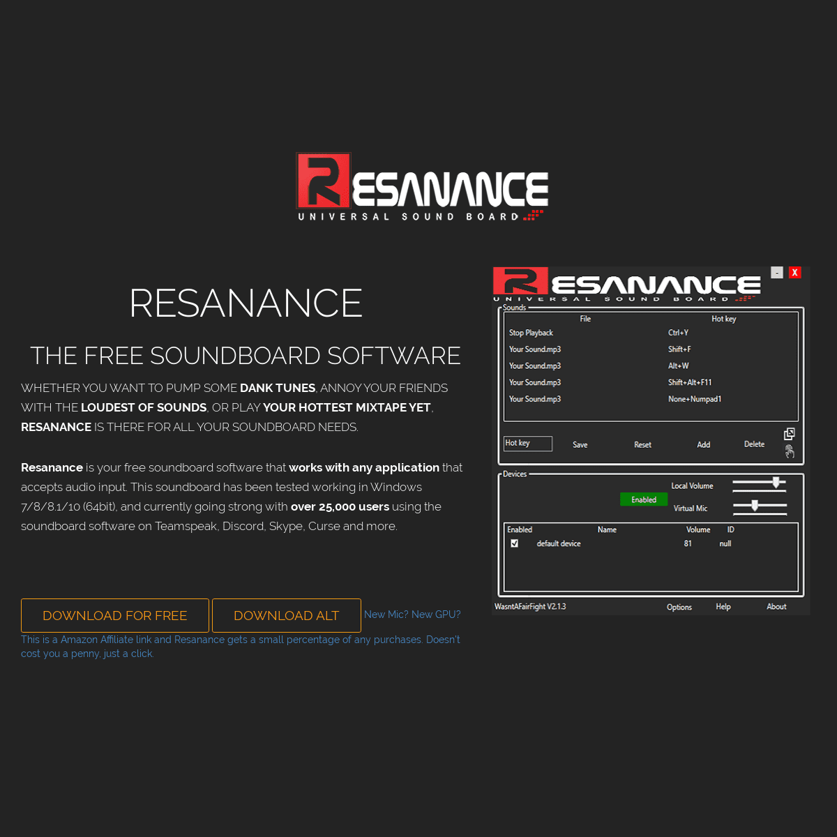 A complete backup of resanance.com