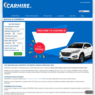 A complete backup of carhire.ie