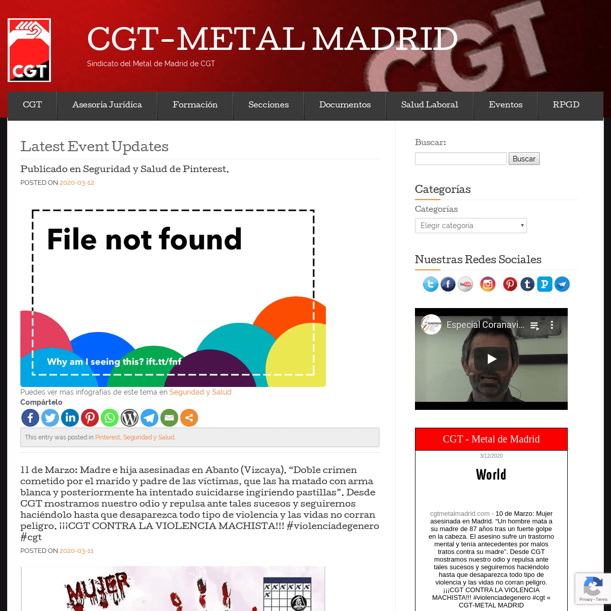 A complete backup of cgtmetalmadrid.com