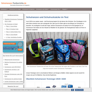 A complete backup of schulranzen-testberichte.de