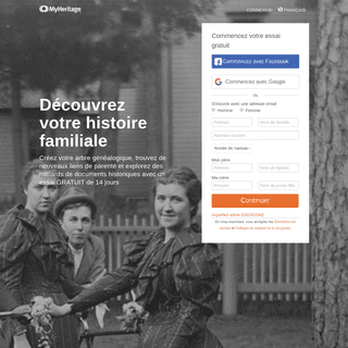 A complete backup of myheritage.fr