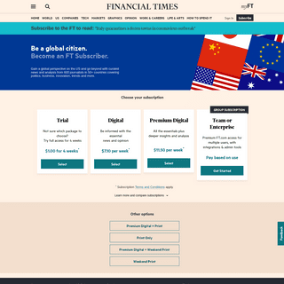 Subscribe to read - Financial Times
