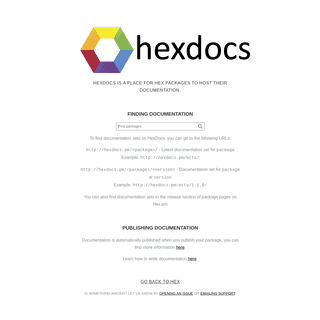 A complete backup of hexdocs.pm