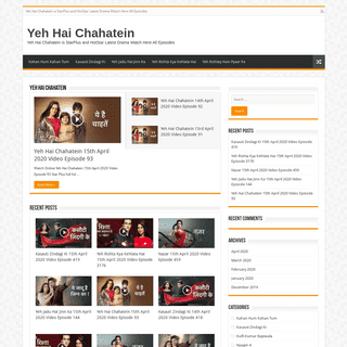 A complete backup of yehainchahatein.com