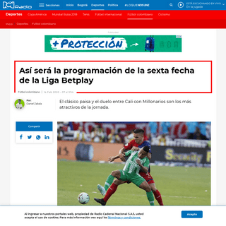 A complete backup of www.rcnradio.com/deportes/futbol-colombiano/asi-sera-la-programacion-de-la-sexta-fecha-de-la-liga-betplay