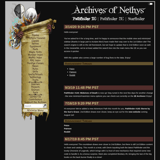 A complete backup of archivesofnethys.com