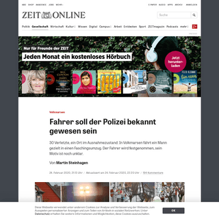 A complete backup of www.zeit.de/gesellschaft/zeitgeschehen/2020-02/volkmarsen-karneval-rosenmontagsumzug-autofahrer-verletzte-e