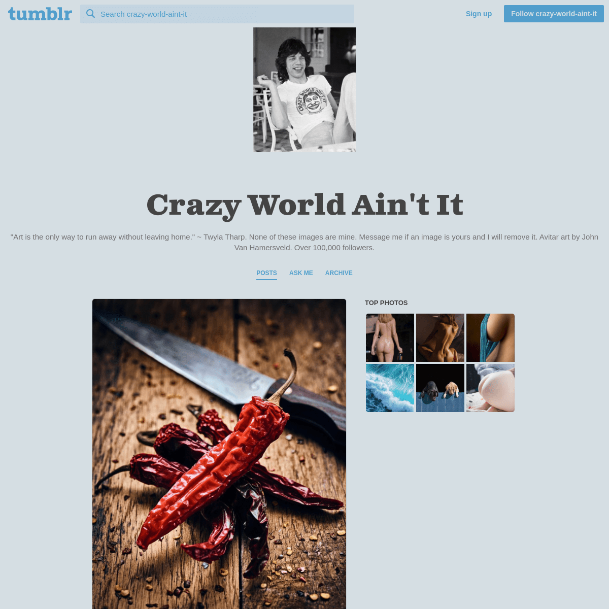 A complete backup of crazy-world-aint-it.tumblr.com