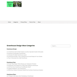A complete backup of greenhousedesignideas.com