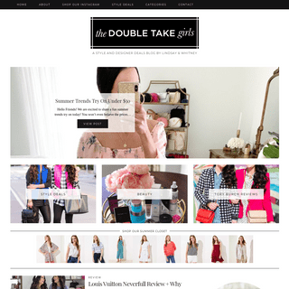 The Double Take Girls - A style and designer deals blog by Lindsay & Whitney