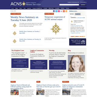 A complete backup of anglicannews.org