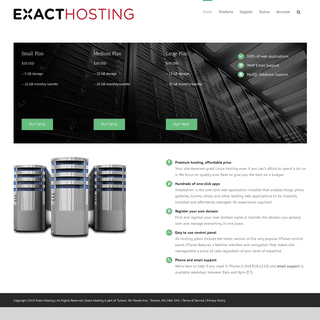 Exact Hosting â€“ Your Web Host Should Be Exact