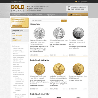 Gullmynter og SÃ¸lvmynter - Gold Source