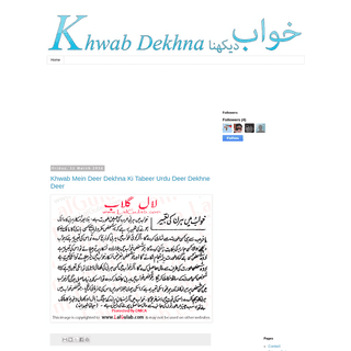 Dekhne Khwab Ki Tabeer, Khwab Nama, Dream Urdu, Khwab Ka Matlab, Islam