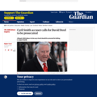 A complete backup of www.theguardian.com/uk-news/2020/feb/25/cyril-smith-accuser-calls-for-david-steel-to-be-stripped-of-peerage