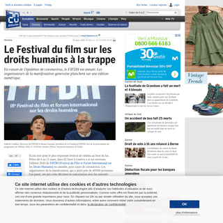 A complete backup of www.20min.ch/ro/news/geneve/story/Le-Festival-du-film-sur-les-droits-humain-a-la-trappe-10001069