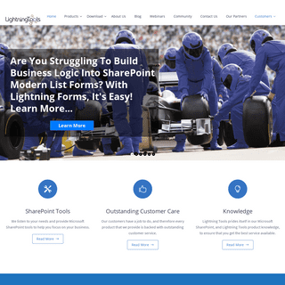 Homepage- Lightning Tools - SharePoint Tools and Web Parts - Lightning Tools