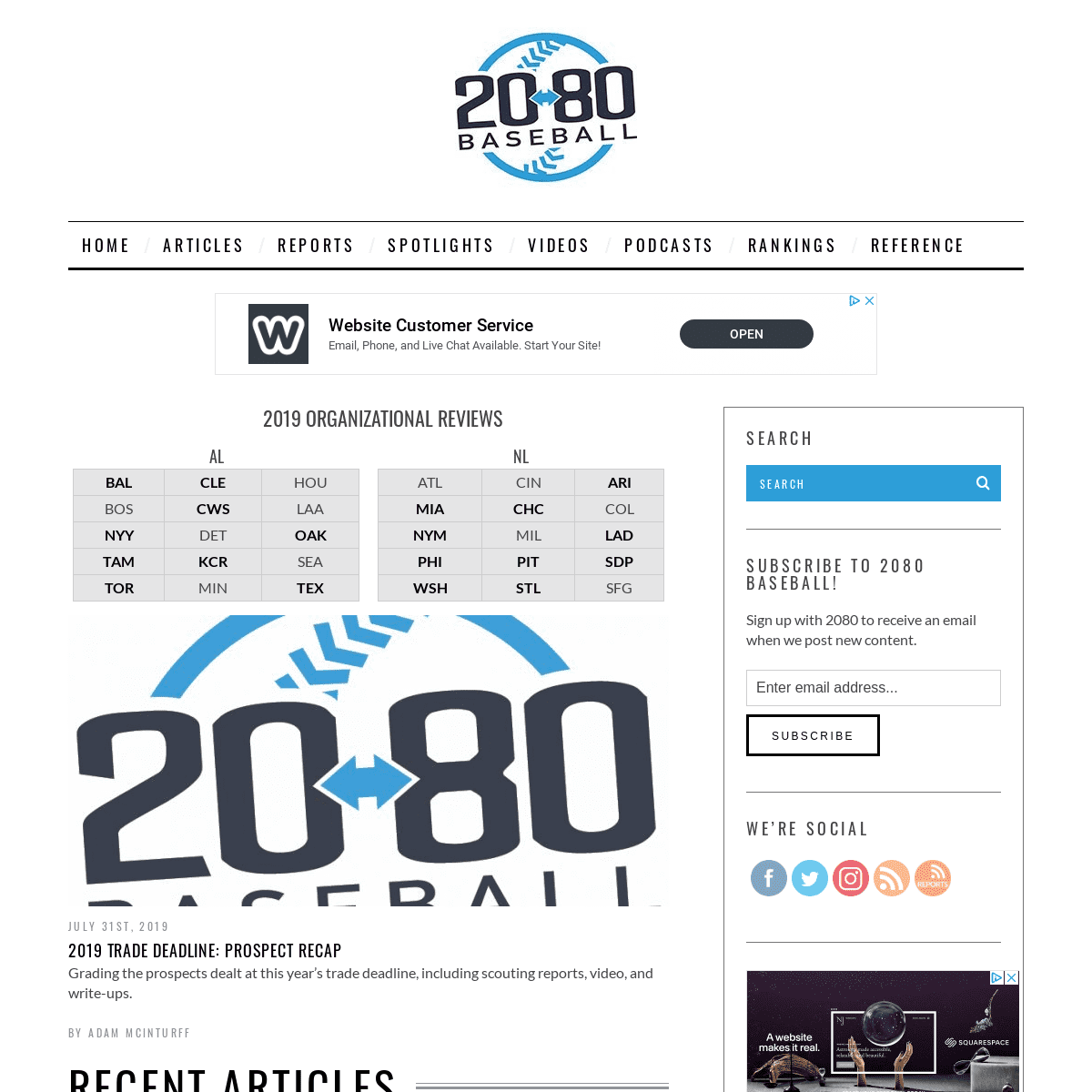 A complete backup of 2080baseball.com