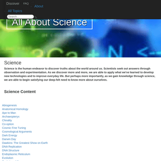 A complete backup of allaboutscience.org