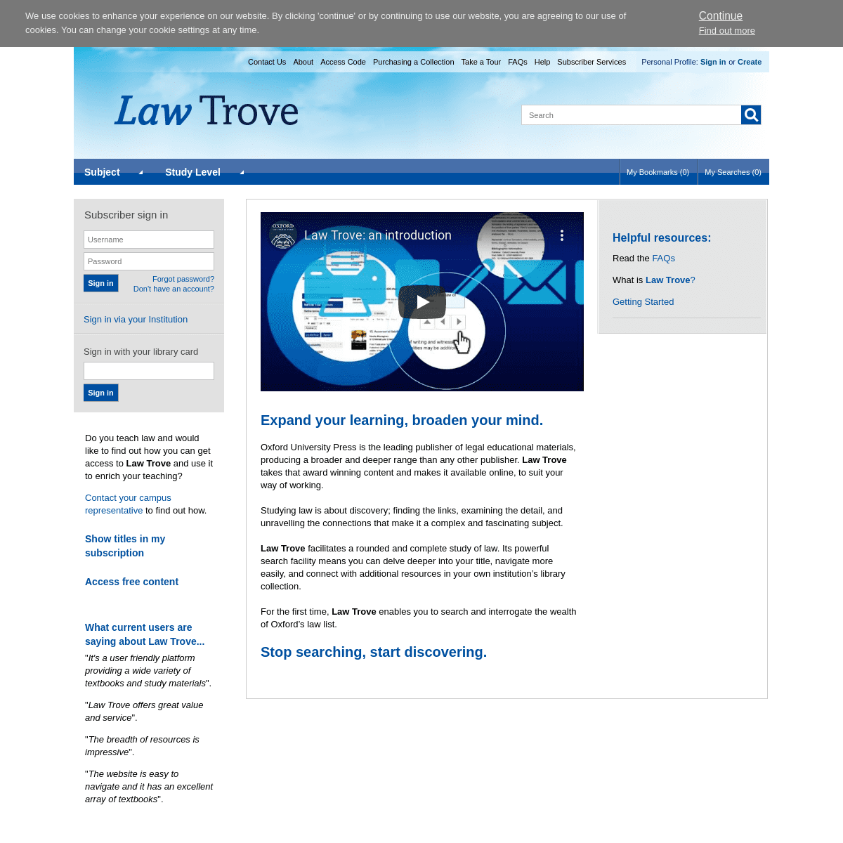 A complete backup of oxfordlawtrove.com