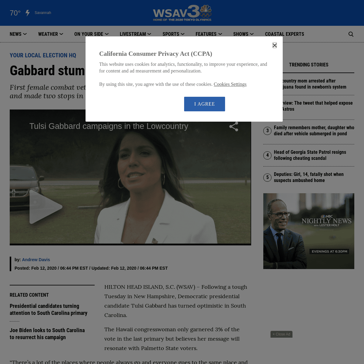 A complete backup of www.wsav.com/news/your-local-election-hq/tulsi-gabbard-stumps-for-votes-in-the-lowcountry/