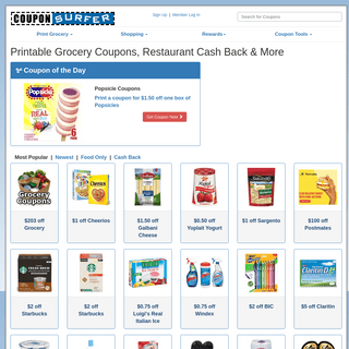 Printable Grocery Coupons, Dining Discounts & More - CouponSurfer