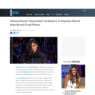 A complete backup of www.eonline.com/news/1127167/vanessa-bryant-devastated-by-report-l-a-deputies-shared-kobe-bryant-crash-scen