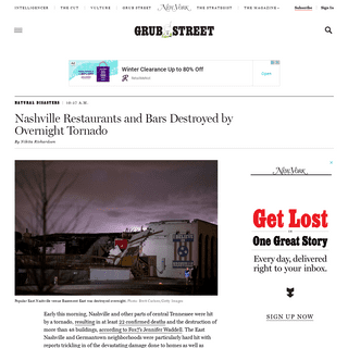 Nashville Restaurants Destroyed by Overnight Tornado