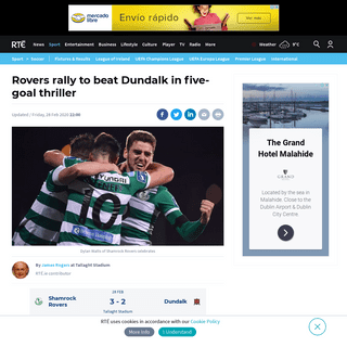 A complete backup of www.rte.ie/sport/soccer/2020/0228/1118238-rovers-rally-to-beat-dundalk-in-five-goal-thriller/