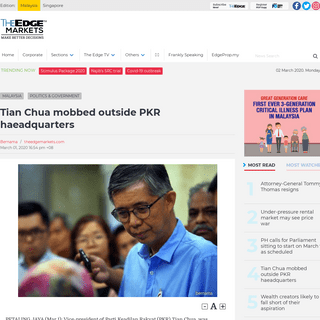 A complete backup of www.theedgemarkets.com/article/tian-chua-mobbed-outside-pkr-haeadquarters