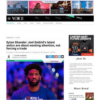 A complete backup of www.phillyvoice.com/eytan-shander-sixers-joel-embiid-fans-booing-shushing-trolling-trade-rumors-xfl/