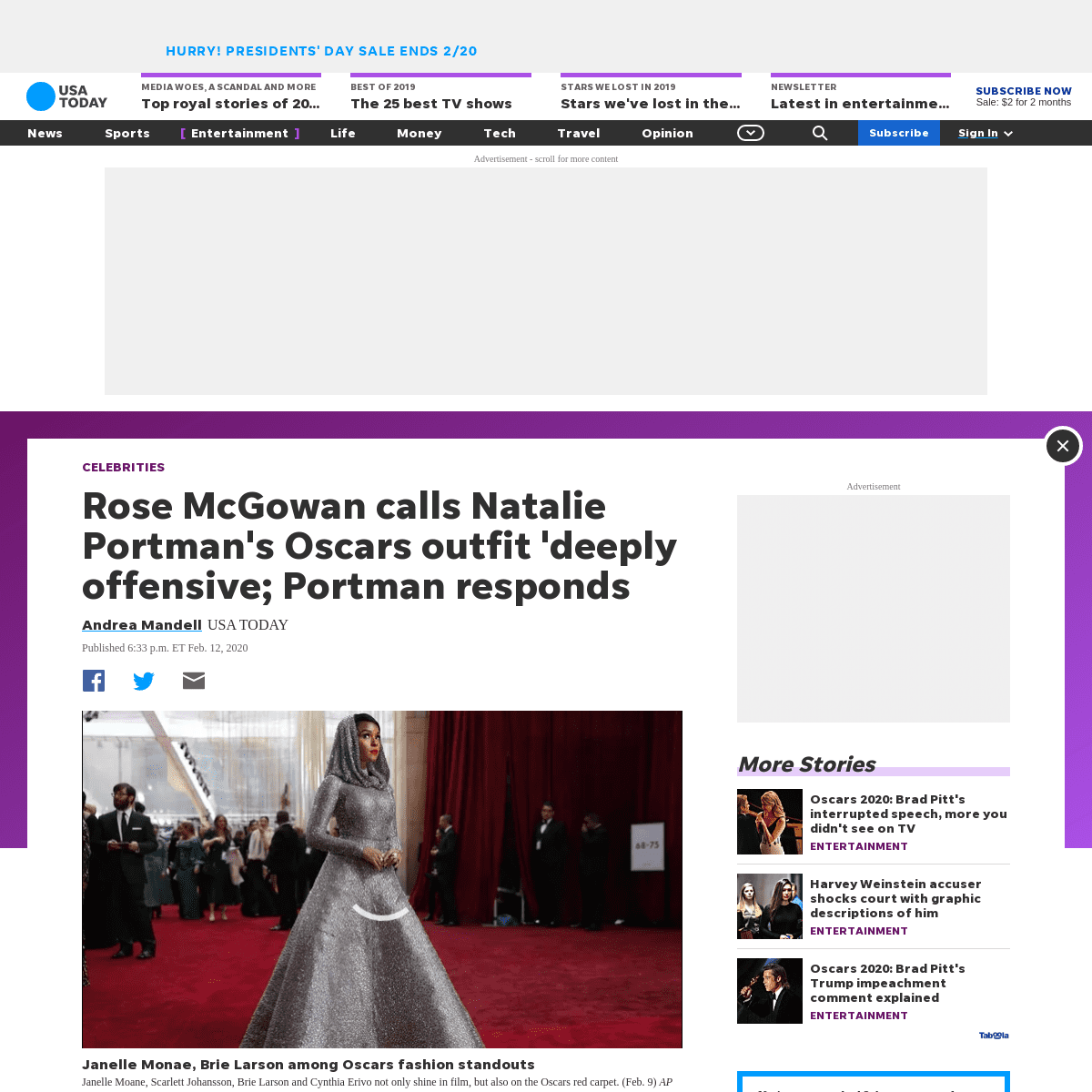 A complete backup of www.usatoday.com/story/entertainment/celebrities/2020/02/12/natalie-portman-responds-rose-mcgowan-diss-osca