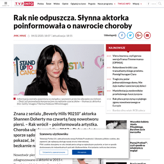A complete backup of www.tvp.info/46499033/rak-nie-odpuszcza-slynna-aktorka-poinformowala-o-nawrocie-choroby