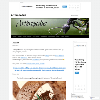 A complete backup of arthropodus.com