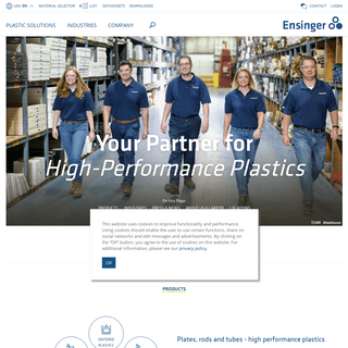 High performance plastic solutions - Ensinger